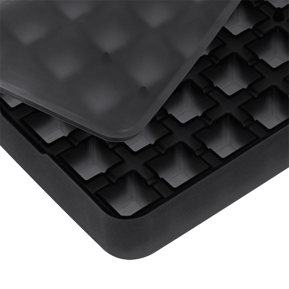 Lurch ICE FORMER til terninger 2X2 cm Sort m/låg